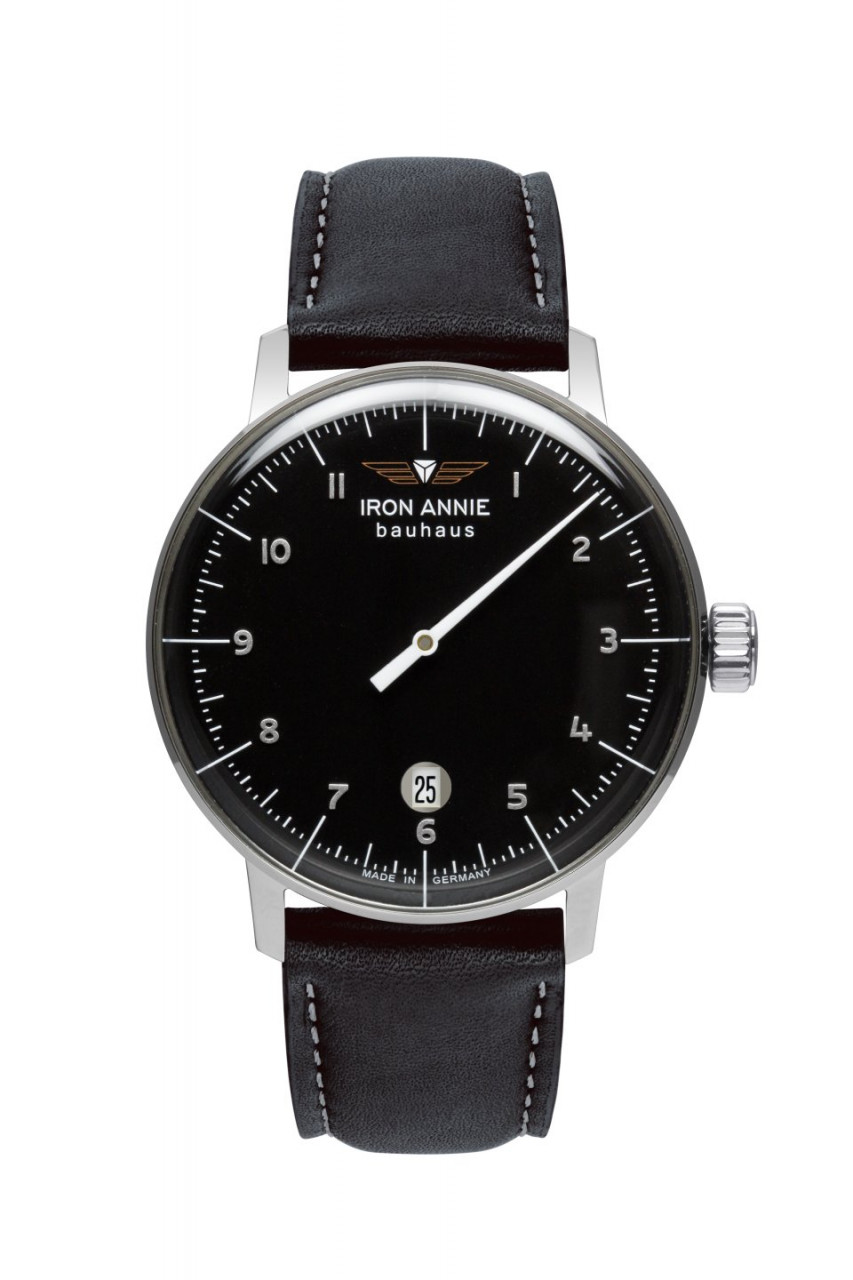 HAU, Iron Annie Bauhaus Monotimer Quarz ETA F06.111, Steelcase 40mm, wr 5 atm