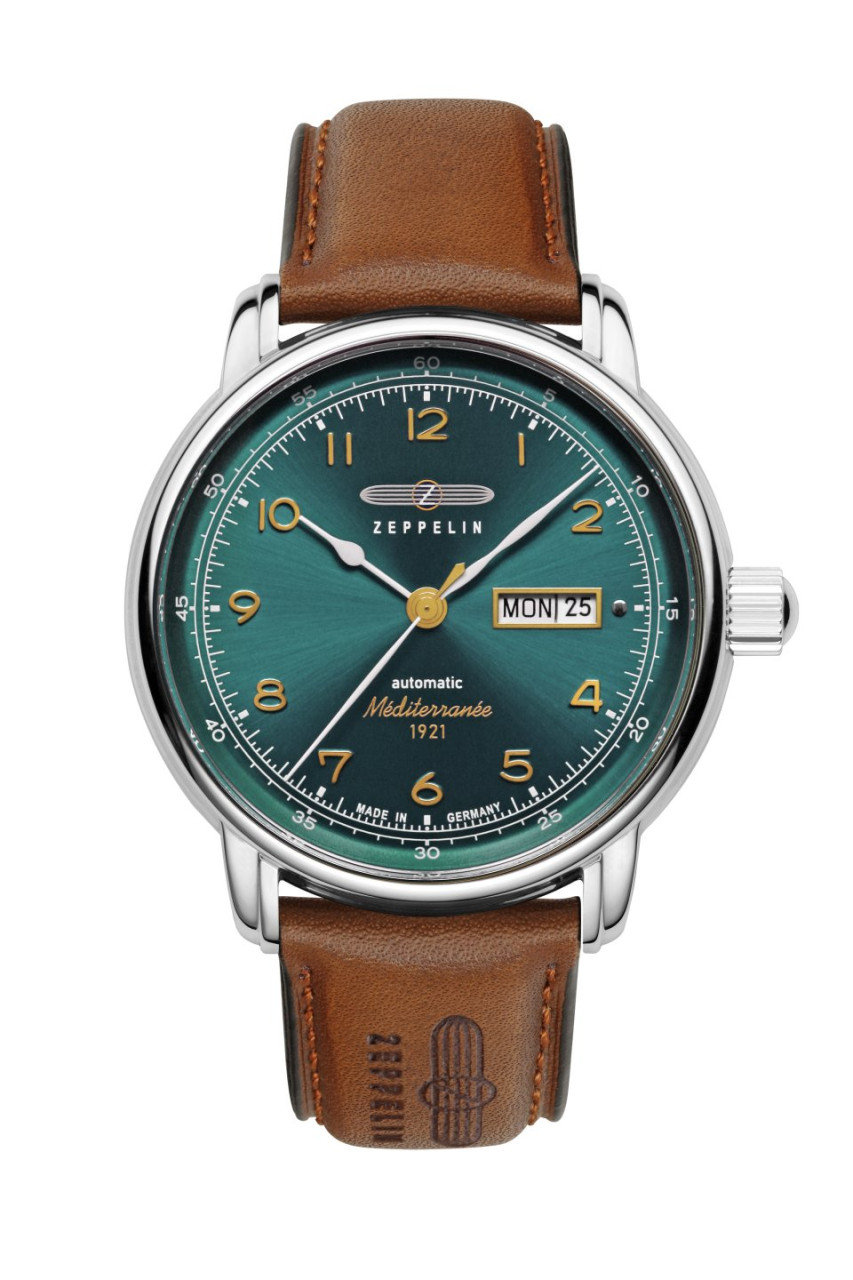 HAU, Zeppelin 100 Jahre Méditerranée Automatic Cal. 8205 Steelcase wr 5atm, MineralglasK1