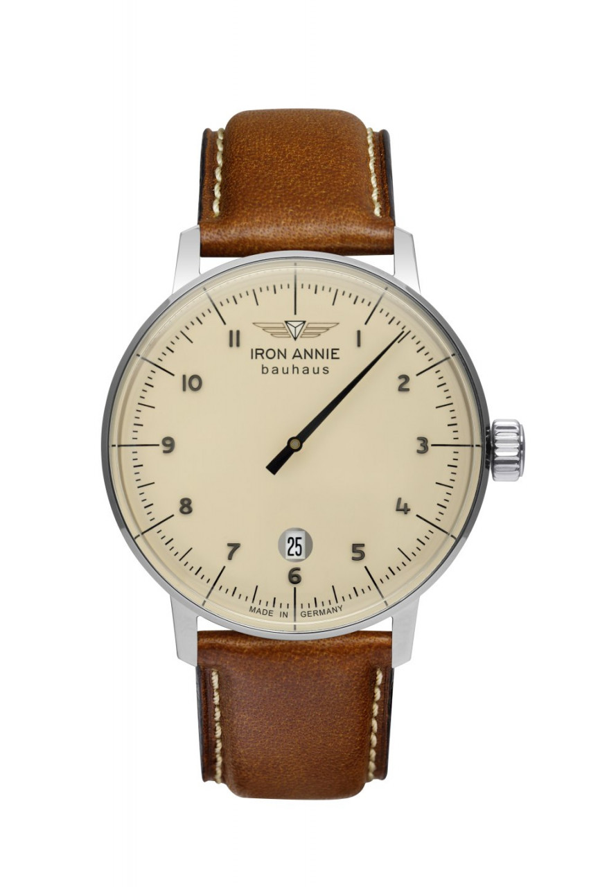 HAU, Iron Annie Bauhaus Monotimer Quarz ETA F06.111, Steelcase 40mm, wr 5 atm