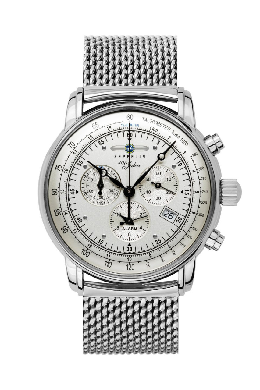 HAU, Zeppelin 100 J. Chrono Ronda5130.D MB Steelcase, wr 5atm, MineralglasK1