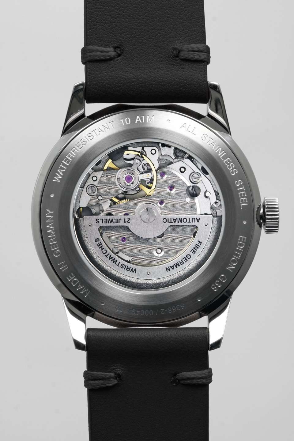 HAU, Iron Annie G38 Automatik 24Std. Cal.8217 21 Jewels, Steelcase