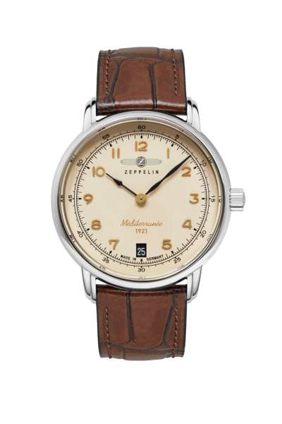 HAU, Zeppelin 100 Jahre Méditerranée Automatic Cal. 82S5 Steelcase