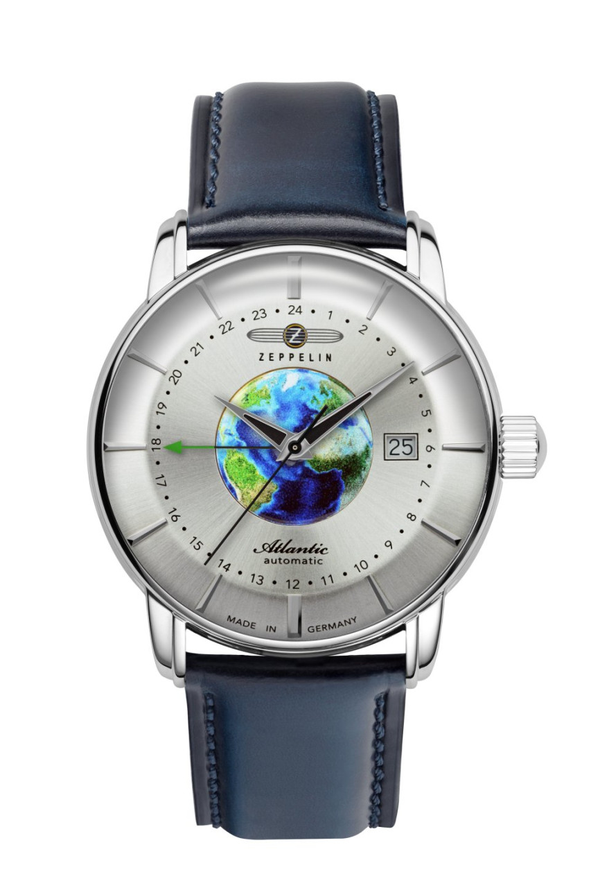 HAU, Zeppelin Atlantic Automatik GMT Cal. 9075 24 Jewels, Steelcase 42mm, wr 5atm