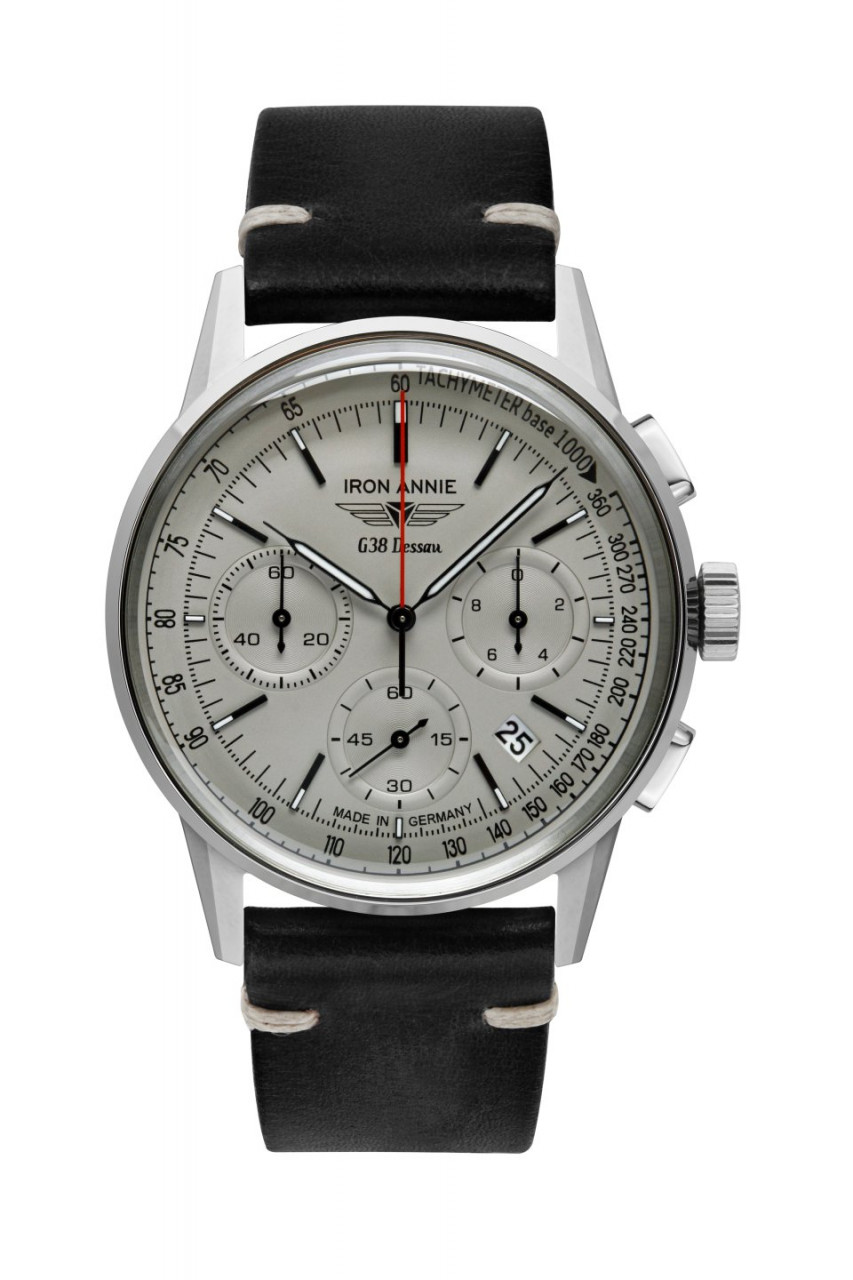 HAU, Iron Annie G38 Dessau Chronograph 6S20 Citizen Chronograph 6S20, Steelcase wr 10atm