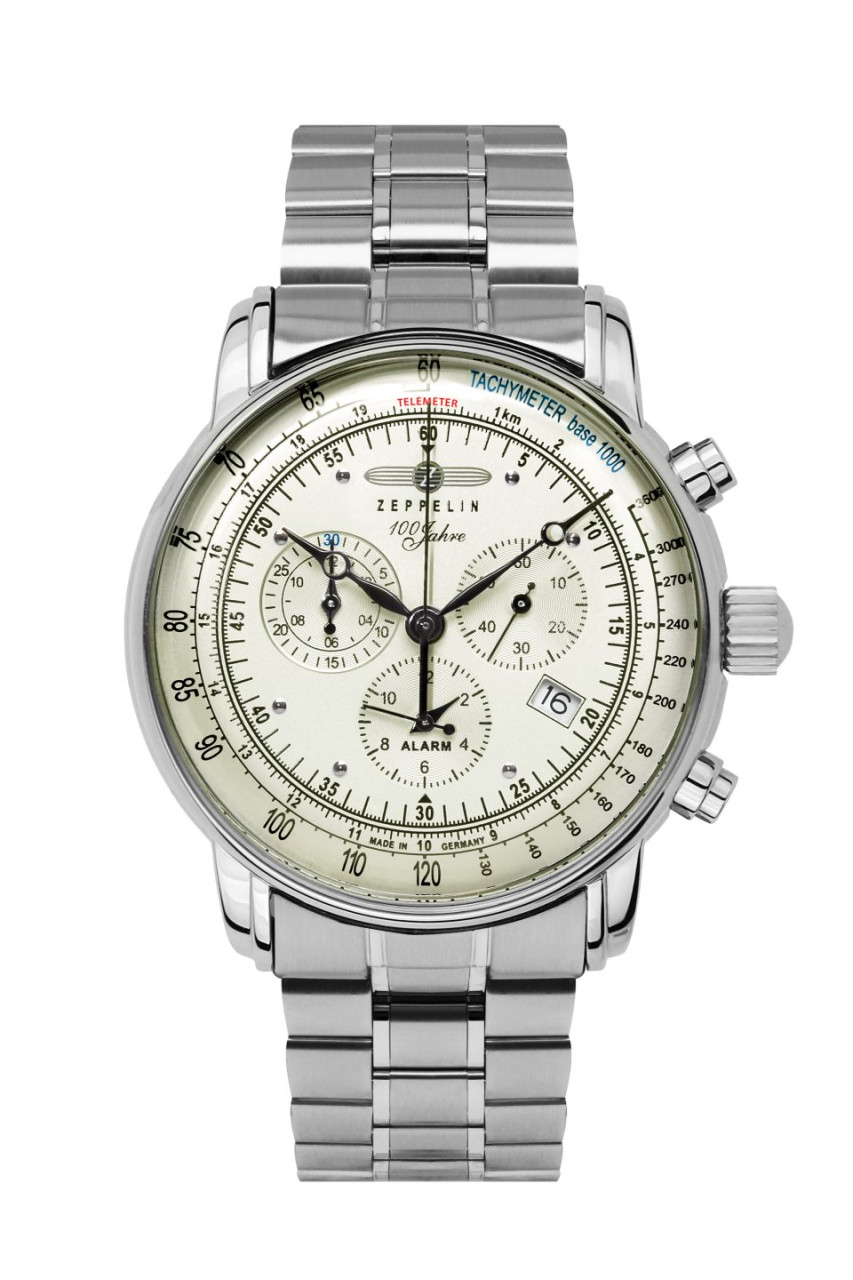HAU, Zeppelin 100 Jahre Chrono Ronda 5130.D MB Steelcase wr 5atm, MineralglasK1