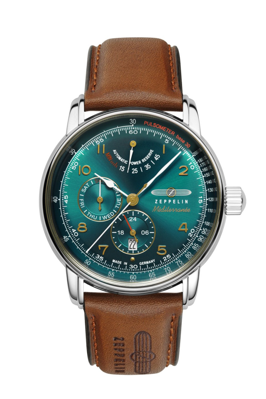 HAU, Zeppelin Méditerranée Autom. Cal. P9110 26 Jewels, stainless steel case, wr 5atm