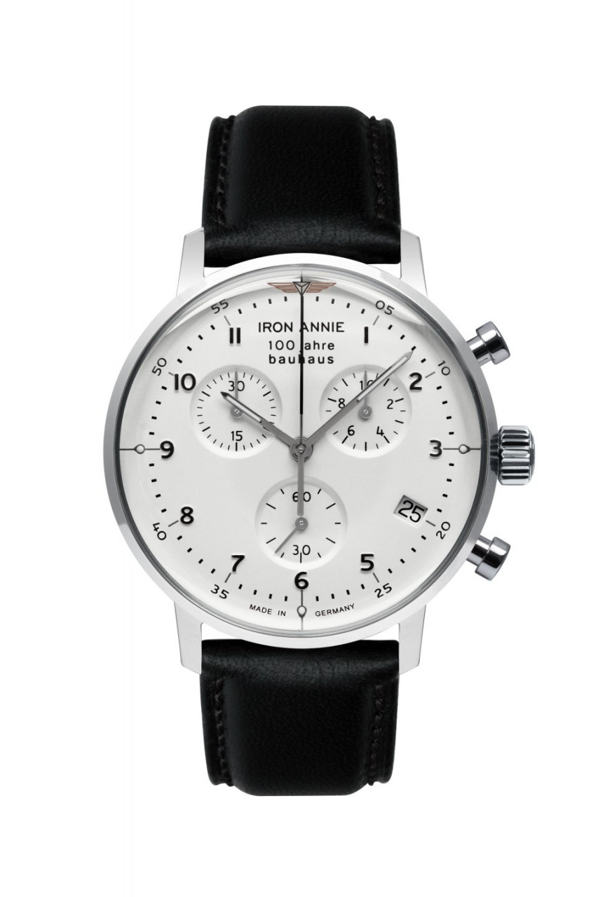HAU, Iron Annie Bauhaus Chronograph ETA G10.212 Steelcase 41mm, Mineral-K1 crystal, wr 5 atm
