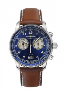 HAU, Zeppelin LZ-127 Chrono Ronda5020B Steelcase 42mm, wr 5atm, MineralglasK1 HAU, Zeppelin LZ-127 Chrono Ronda5020B Steelcase 42mm, wr 5atm, MineralglasK1